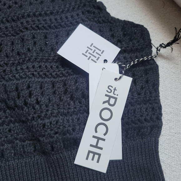 St.Roche, Marilyn Crocheted‎ Tank, Black, Size Medium, NWT! - Picture 8 of 9